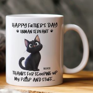 Happy Father's Day, Human Servant - Personalized Mug