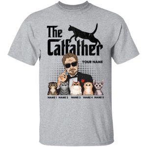 The Cat Father - PersonalizedOne Size Shirt - Father's Day Gift For Cat Dad