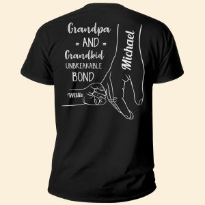 Unbreakable Bond Between Grandpa And Grandkids - Personalized Shirt